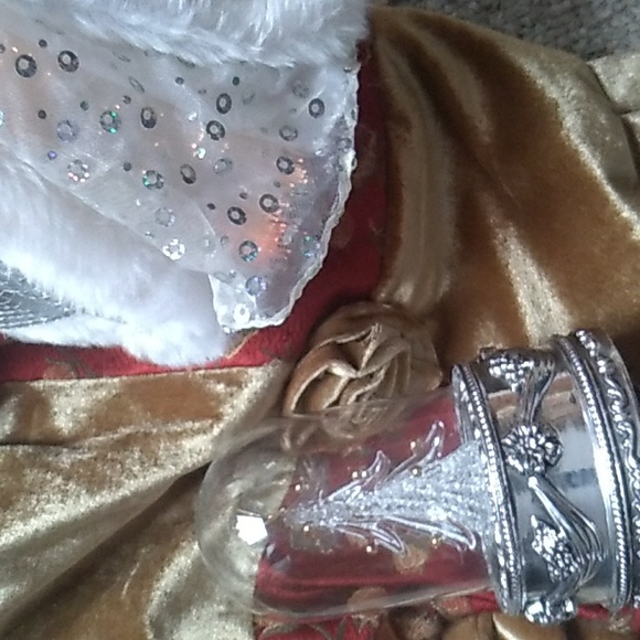 👼 Kurt Adler Angel Fiber Optic Christmas Tree Topper SILVER & FUR GOWN - Picture 6 of 16